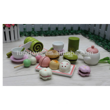 wooden afternoon tea play set toy tea set